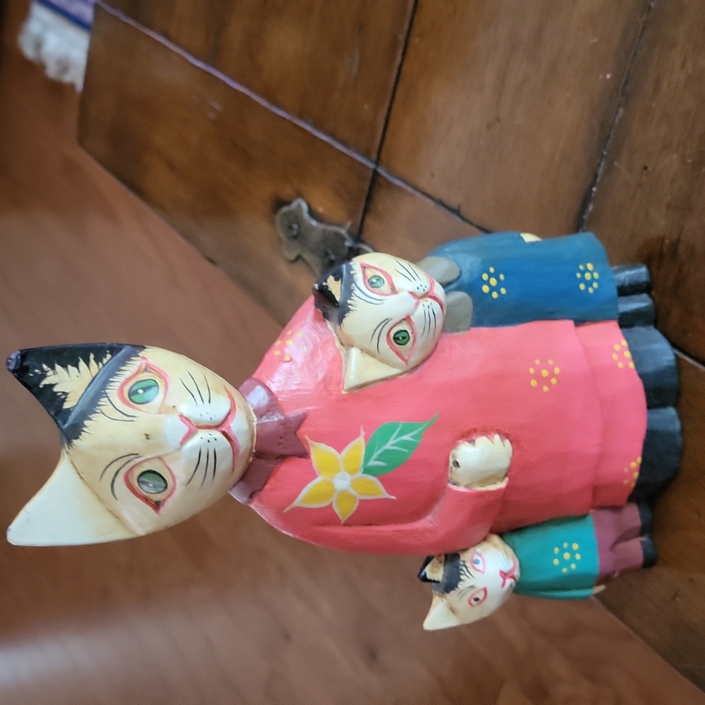 Colorful Wooden Figurine Set